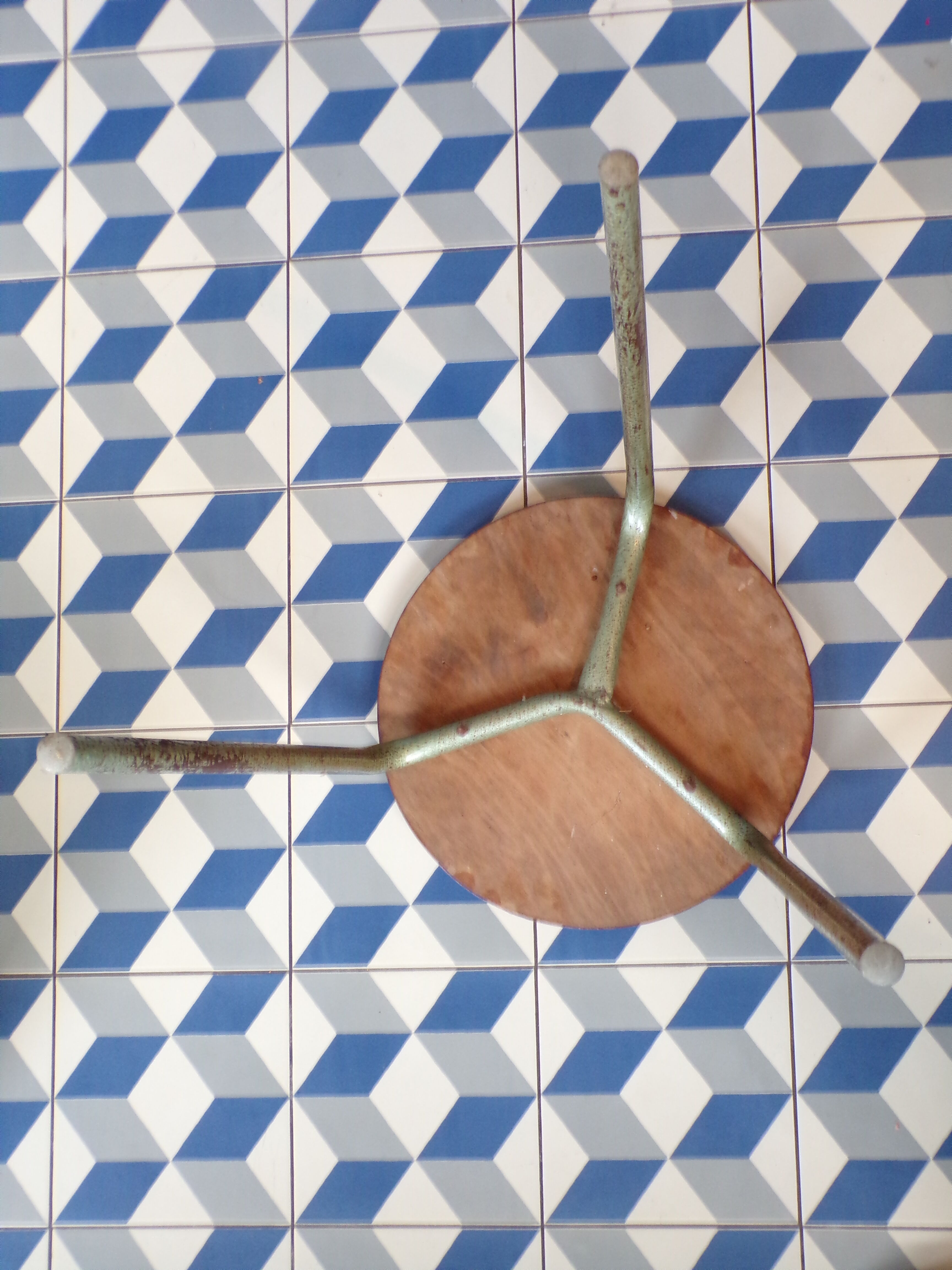 Old tripod workshop stool