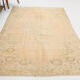 6x8 Handmade Beige Tones Wool Vintage Rug 260x194Cm