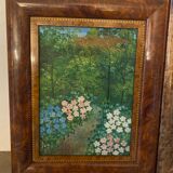 Pair of signed “garden” paintings from 1989
