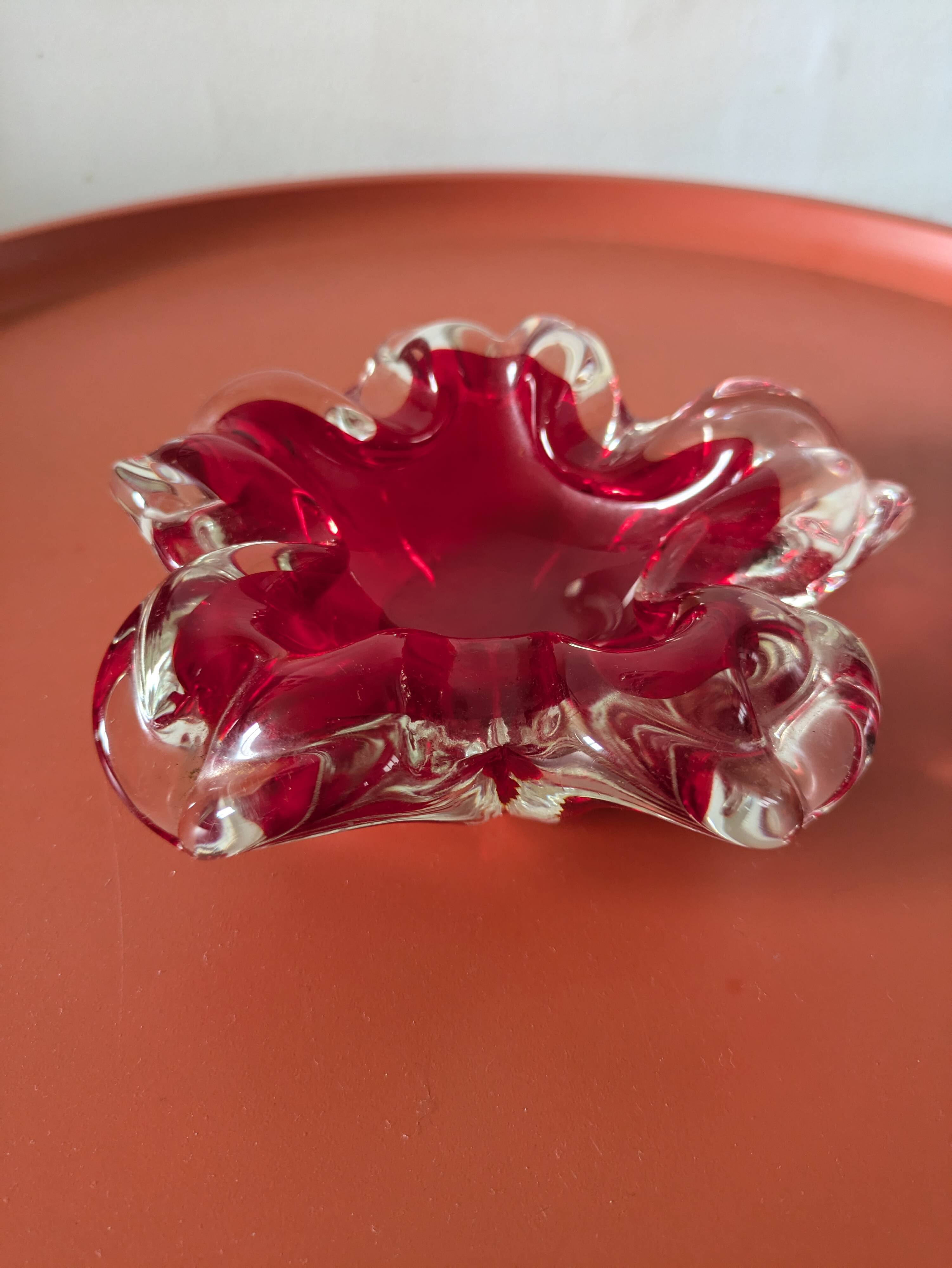 Ashtray in murano glass 70s design