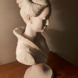 Female bust sculpture plaster