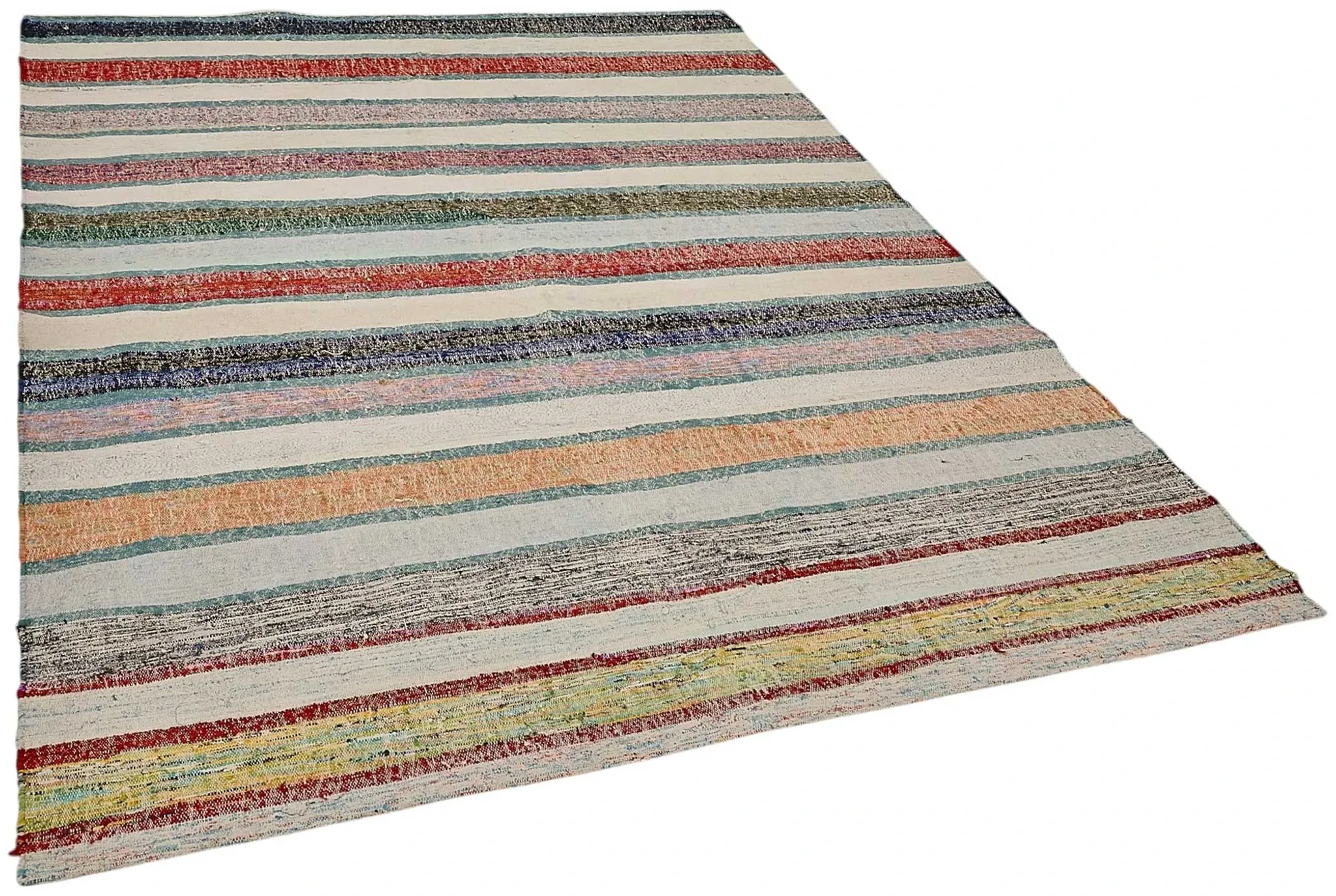 Turkish Handwoven Flatweave Chaput Kilim 180 cm x 247 cm