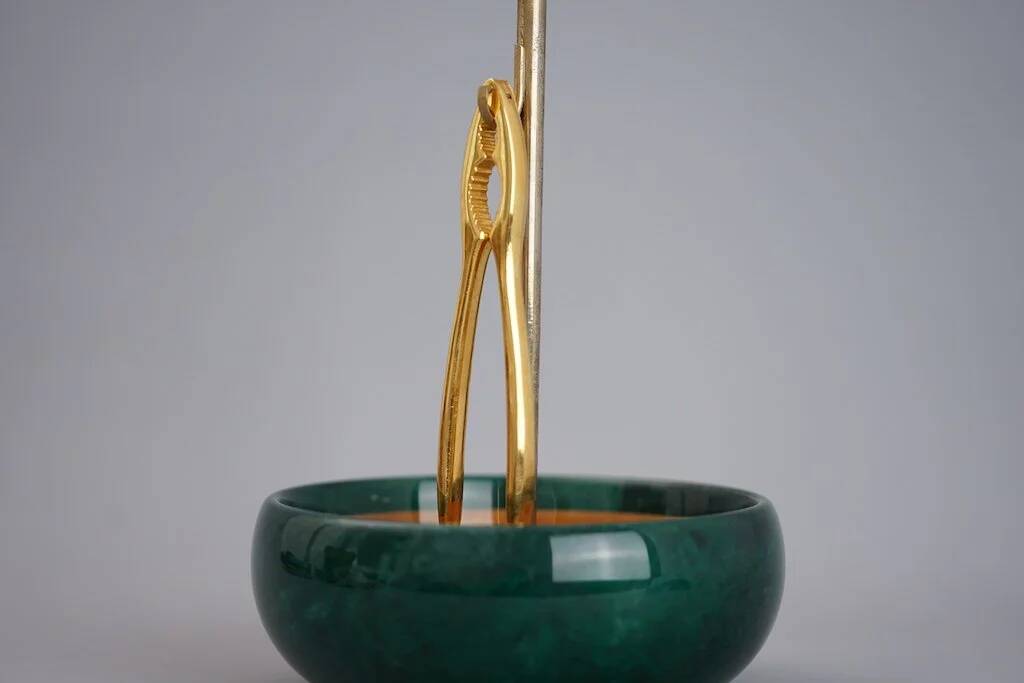 Bowl with nutcracker by Aldo Tura for Macabo