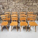 Lot 8 Chaises bistrot Campagnard 1970