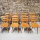Lot 8 Chaises bistrot Campagnard 1970