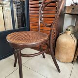 Ancienne paire de chaises bistrot Thonet N10