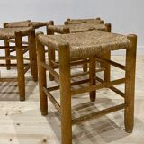 Rustic stools from the 1960