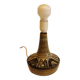 Lampe de table en céramique du danois Søholm dans de belles couleurs beige, vert et or.