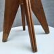 Vintage pop design stool 1950 • granny green leather