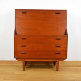 Danish Teak Secretary by Borge Mogensen Edition Soborg Mobler 1960