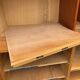 Double column curtained filing cabinet in oak, 1960