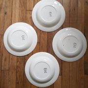 Set of 4 Badonviller soup plates
