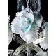 Luxury Romantic Venetian Floral Murano Glass Chandelier in White & Clear