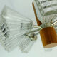 1960s temde 8-light pendant lamp sputnik chandelier teak glass metal