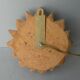 Applique forme fleur, en bois sculpté doré et verre, années 70