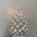 Lampe pomme de pin, en céramique de Caltagirone