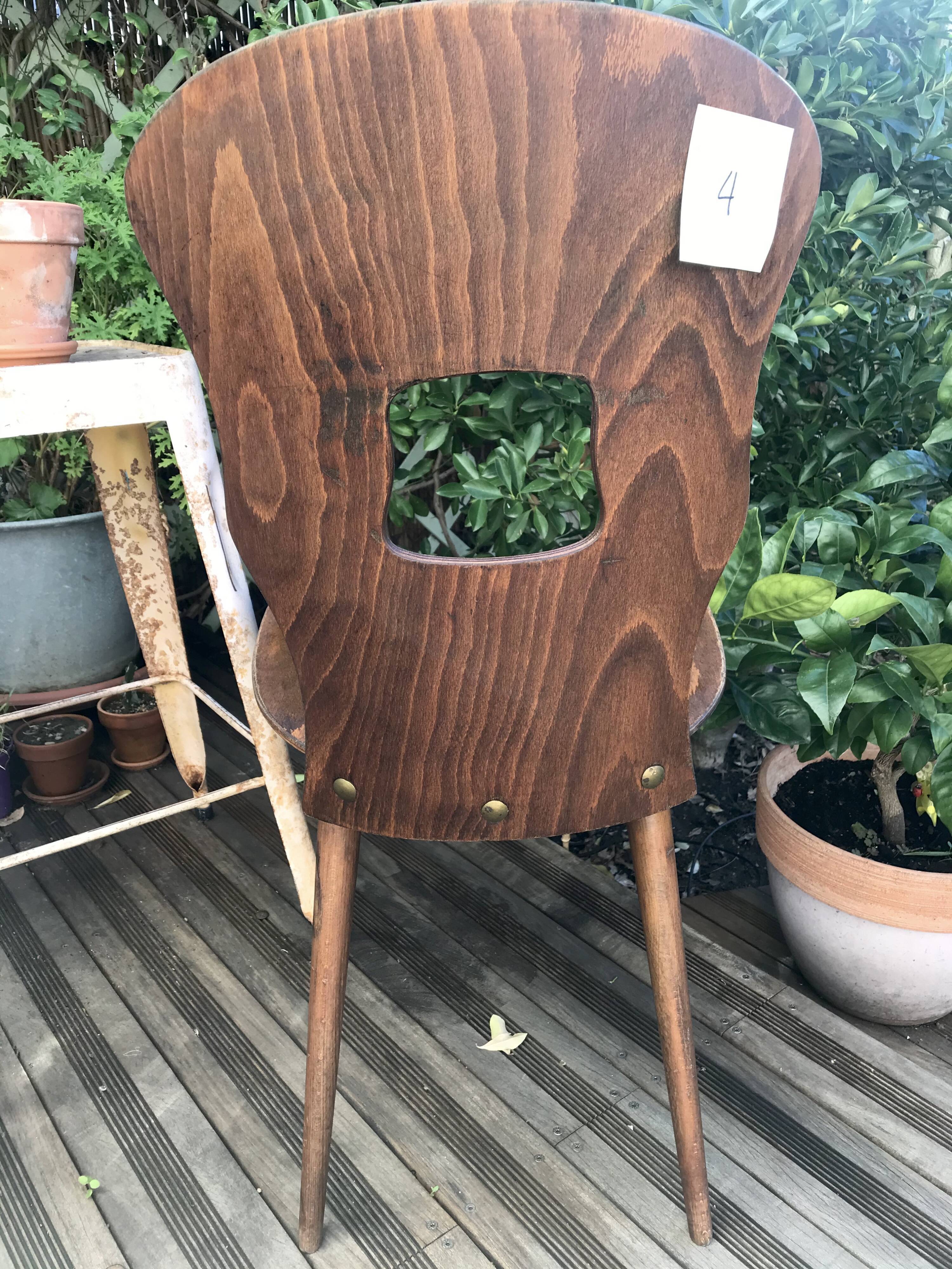4 Baumann Gentiane chairs