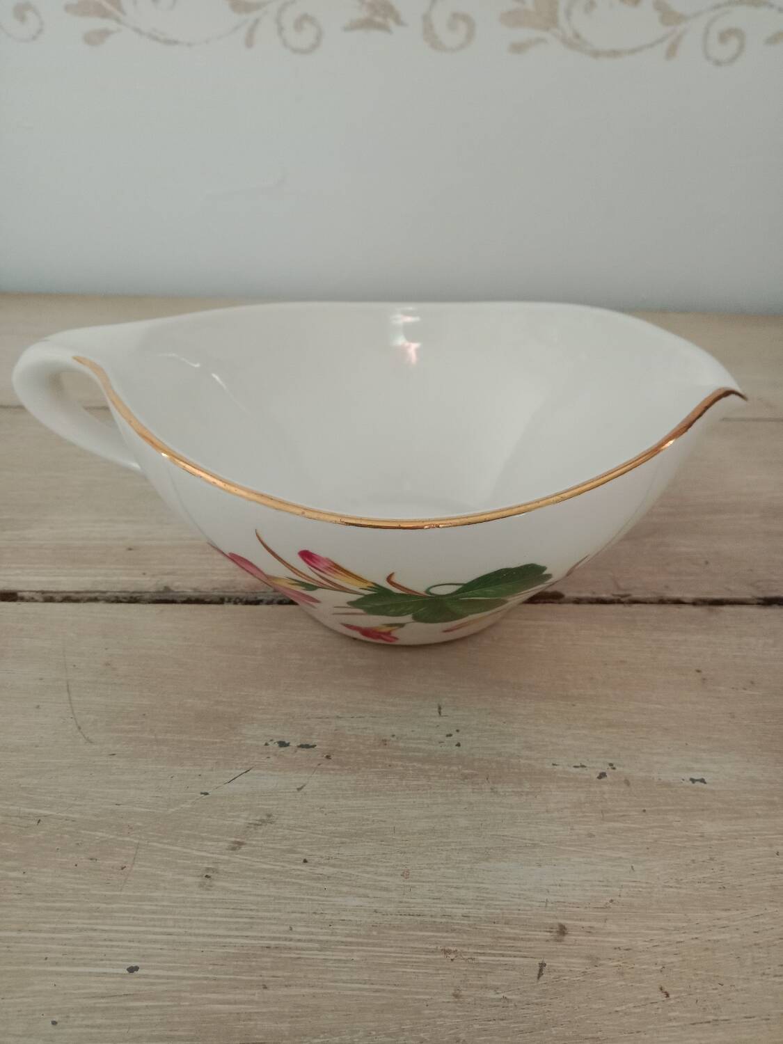 Gien earthenware gravy boat