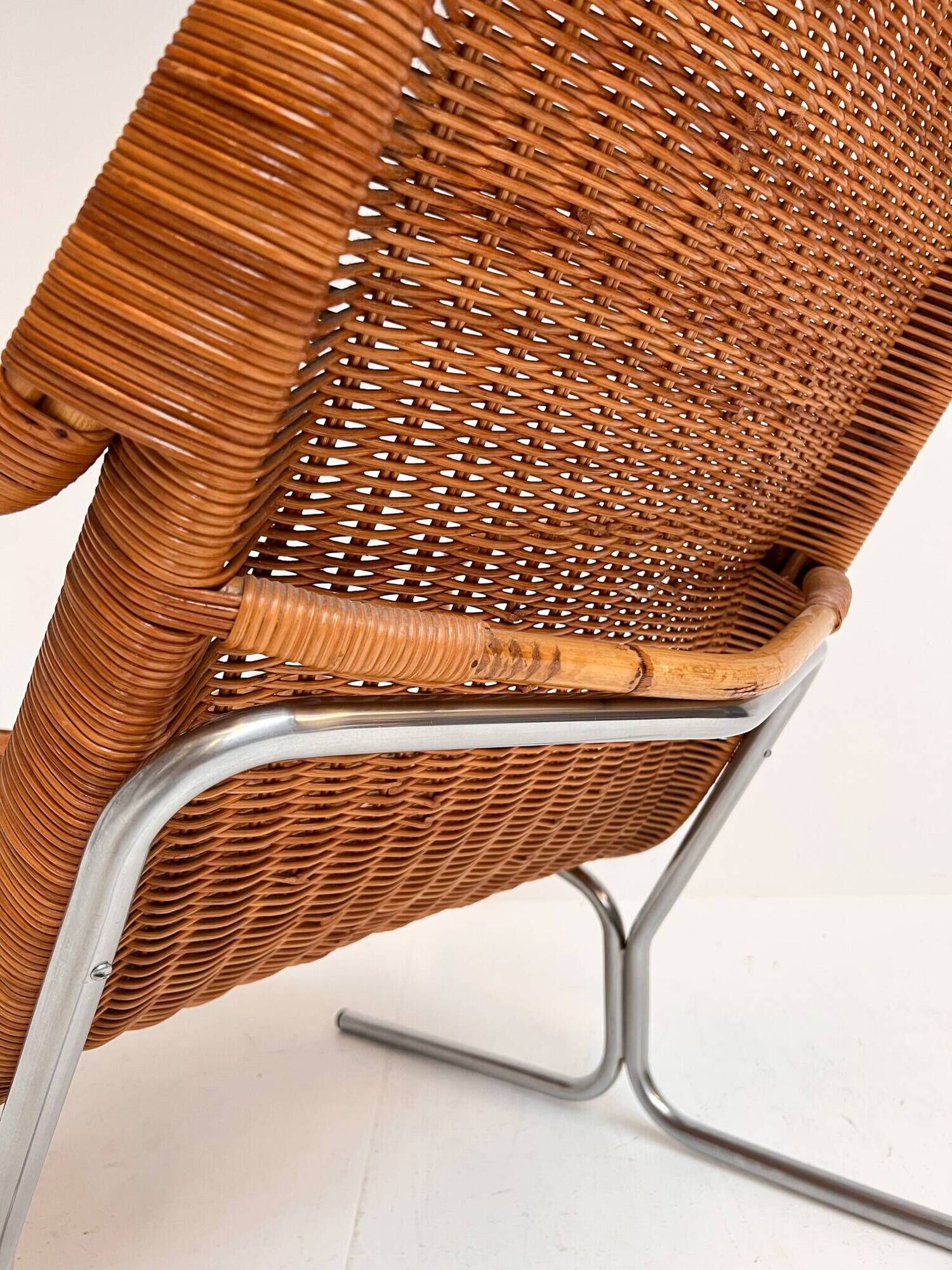 Model 514 rattan armchair by Dirk van Sliedregt, 1970’s