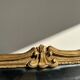 Large gilded mirror 19th century rounded corners mercury glass Louis XVI style