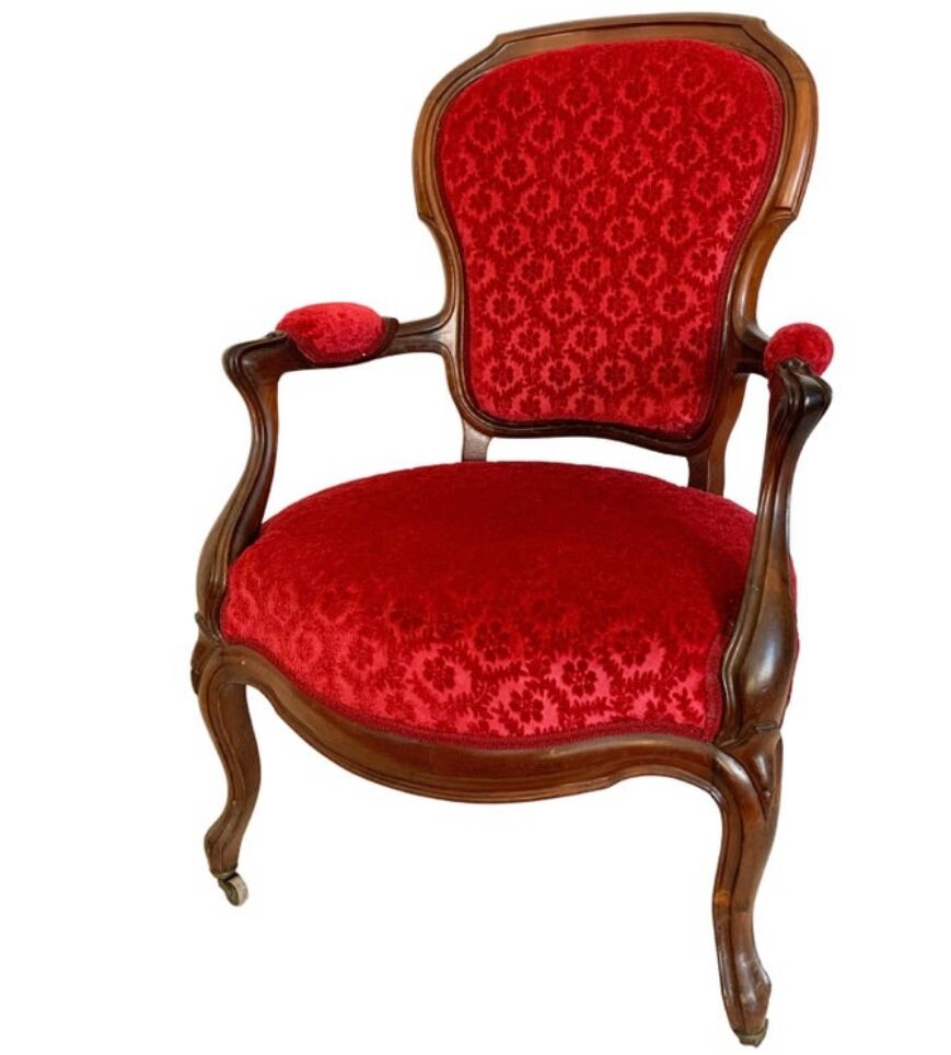 Louis XV Style Cabriolet armchair, circa 1850