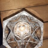 Cut crystal vase - high 13 cm - flared 8 cm