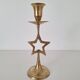 Brass star candlestick