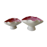Pair of two-tone ceramic cups, 1950s