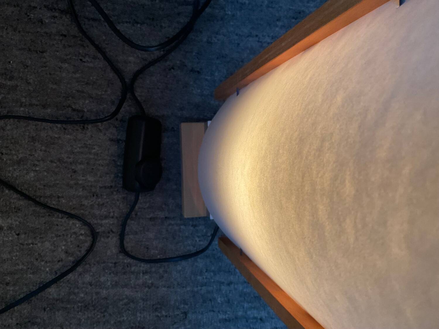 P.Andersson Scandinavian lamp in solid beech and perspex from the 70s