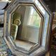 Vintage octagonal gold mirror – Belgium, 1960s/1970s