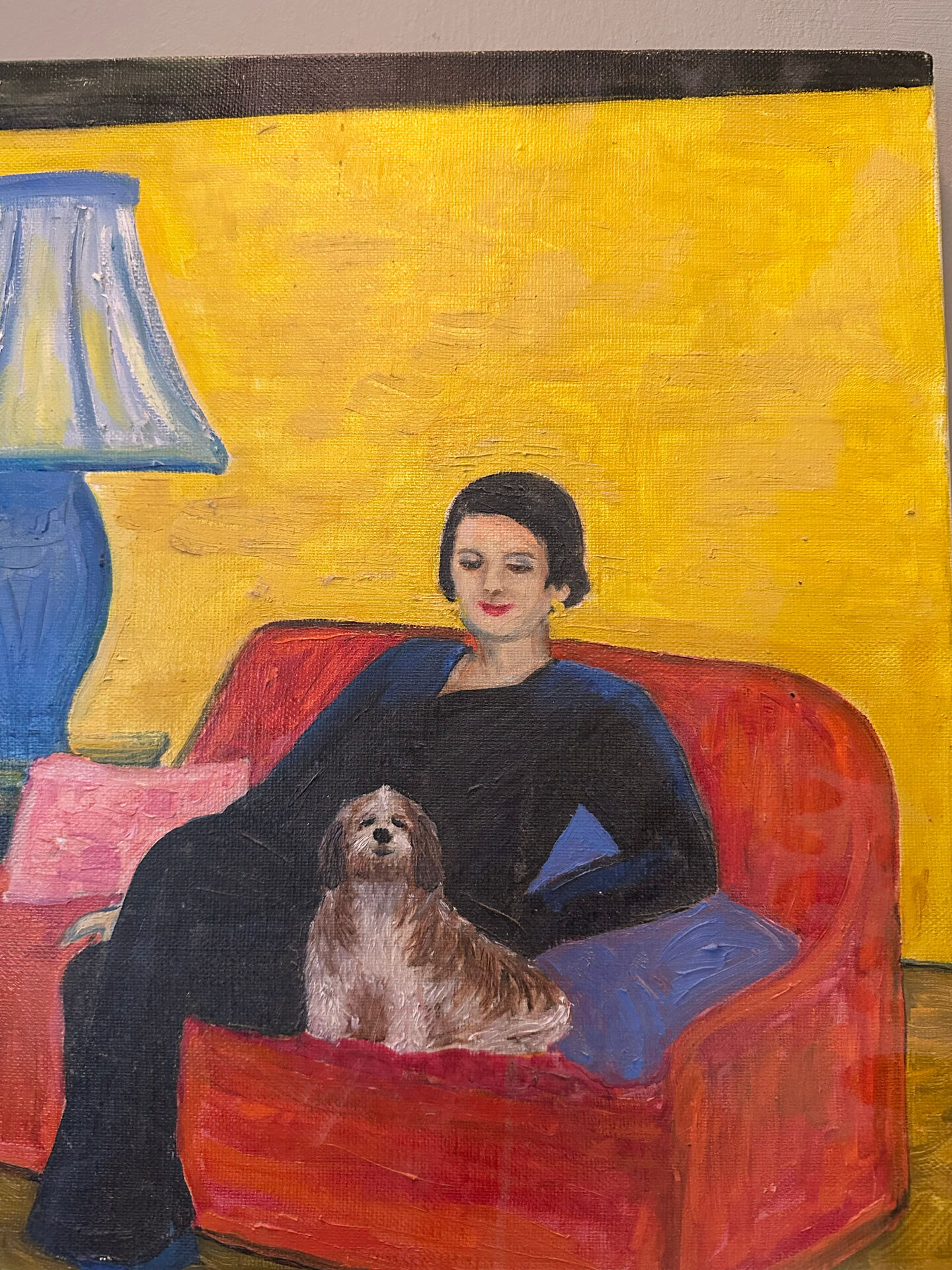 Oil on canvas signed FES