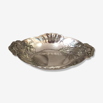 Fruit cup or art nouveau presentation tray gallia metal silver