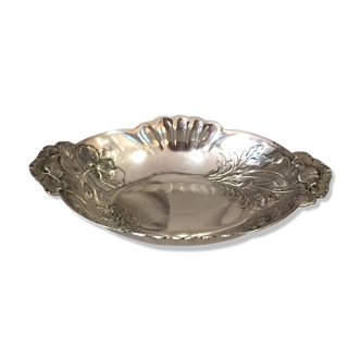 Fruit cup or art nouveau presentation tray gallia metal silver