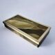 Aldo Tura style vanity box in lucite with dry tobacco leaves, 1970s