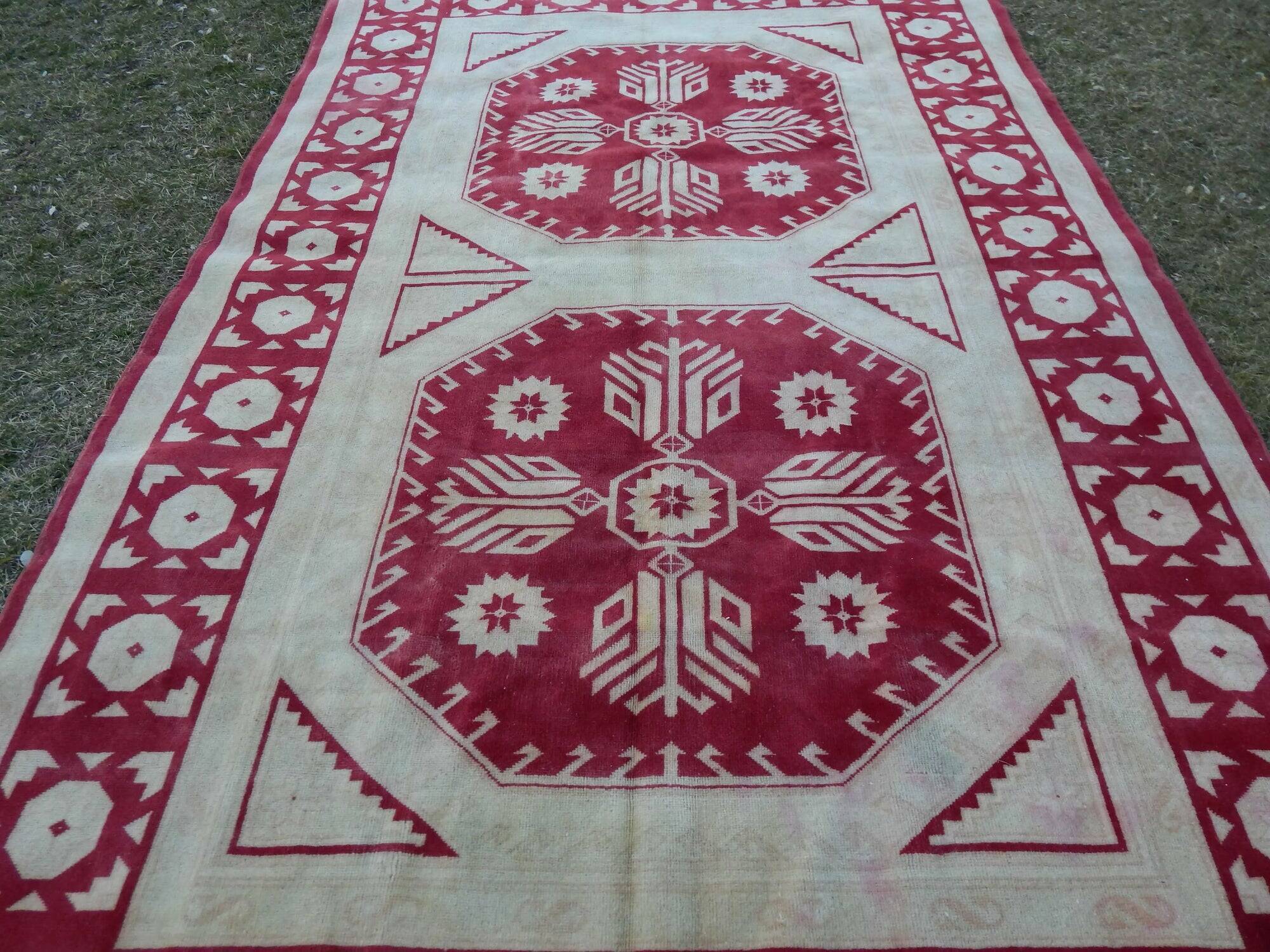 Vintage Turkish rug handmade 199x310 cm