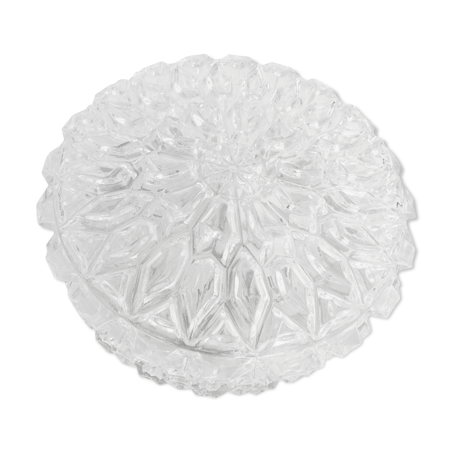 Glass ceiling Maison Limburg 1960 diamond tips 22 cm