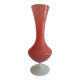 Vintage pink vase and opaline foot 70's