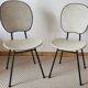 Lot de 4 chaises vintage années 50/60