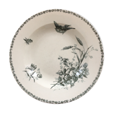 Plate Bougeois bird decoration