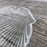 Vintage glass shell bowl