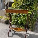 Small Walnut Side Table, England, 19th Century
