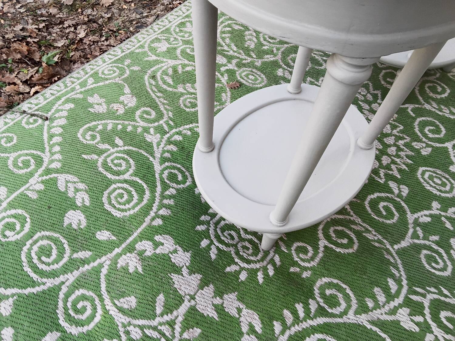 Pair of oval bedside tables