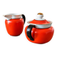 Milk jug and sugar bowl Gefle "Karneval", Upsala-Ekeby, Sweden, 1930s