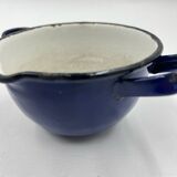 Enamelled metal fondue pot duo