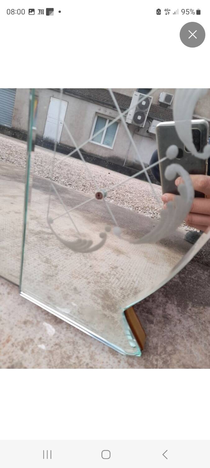 Beveled Venetian brasserie mirror - 1950s