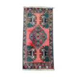 Small Vintage Turkish Rug 105x52 cm, Short Runner, Tribal, Shabby Chic