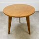Table d'appoint tripode pied compas vintage en bois années 50