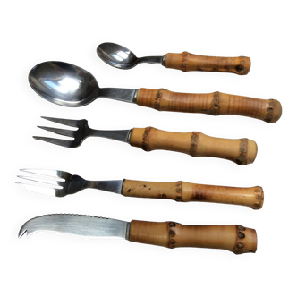 Bamboo cutlery set