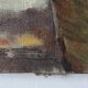 Painting The Avignon Bridge impressionist landscape Oil on canvas 30s 40s