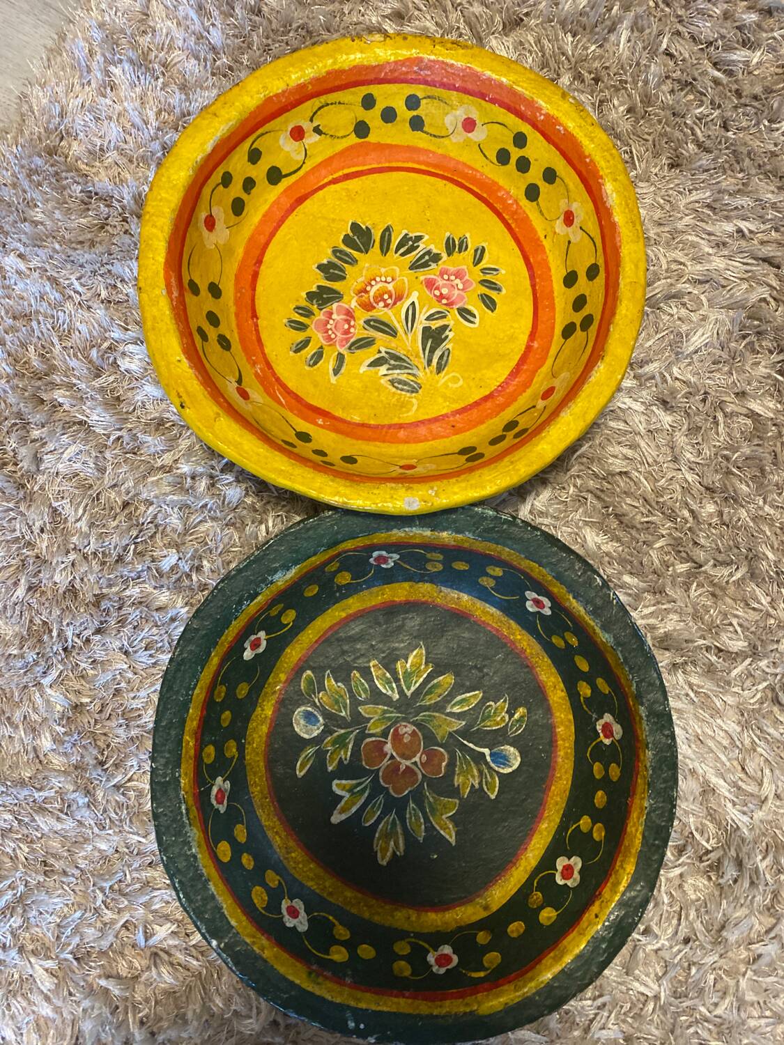 Napoleon III papier-mâché plates